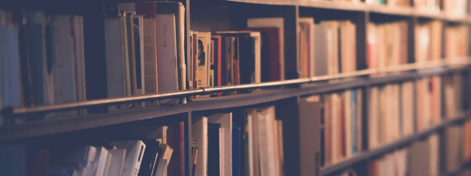 Estantería de libros, imagen de ambiente del bloque Proyectos